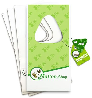Der Motten-Shop® | Schlupfwespen gegen Lebensmittelmotten | 4 Karten à 3 Lieferungen | biologische & nachhaltige Mottenbekämpfung | die umweltfreundliche und giftfreie Alternative