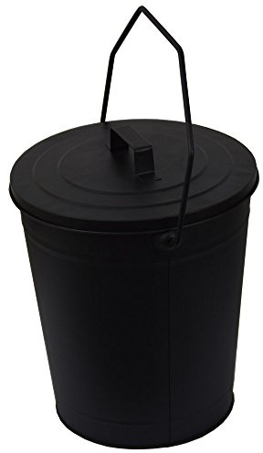 Inglenook Metalleimer mit Deckel, Schwarz