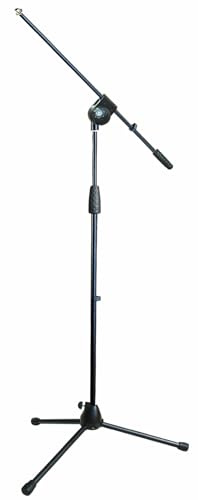 Quik Lok A/492 BK EU Profi-Mikrofonstativ mit Galgen (EU-Gewinde) schwarz