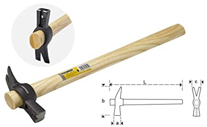 Martello per Carpentiere con Testa Calamitata 250 Gr Maurer