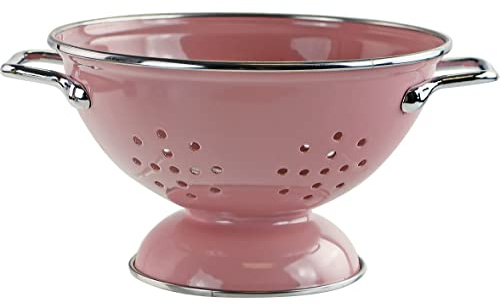 Calypso Basics, 1 Quart Powder Coated Colander, Pink