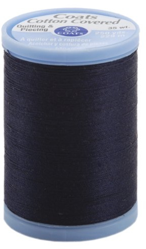 Coats & Clark Inc. Coats & Clark S925-4900 Cotton Covered Quilting and Piecing Thread, 250-Yard, Navy