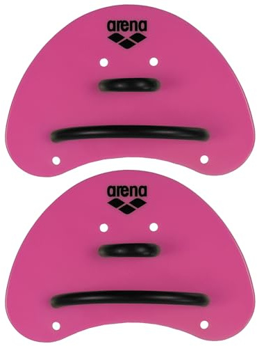 arena Finger Paddle Elite Palette Nuoto per Dita, Accessorio da Allenamento Piscina, Palette Piscina con Cinturini Regolabili, Palmo Scoperto