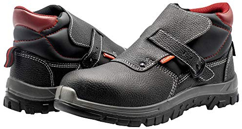 Bellota 72302S3 Bottes de sécurité pour soudeur homme et femme en cuir hydrofuge avec doublure rembourrée respirante et ouverture facile.