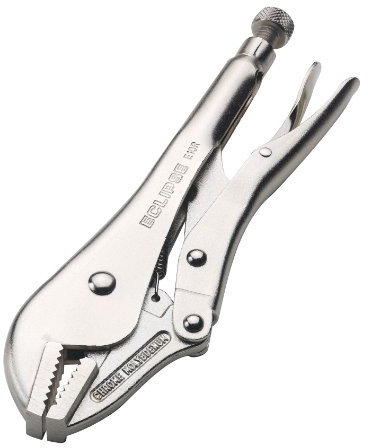 Eclipse Professional Tools E10R 10 inch Straight Jaw Locking Pliers, Silver