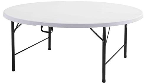 Rekkem Table Pliante Ronde 10 Personnes