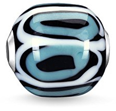 Thomas Sabo Damen-Bead Karma Beat 925 Silber Glas - K0249-017-17