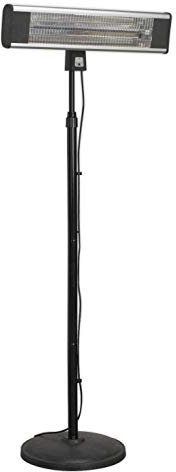 Sealey, High Efficiency Carbon Fibre Infrared Patio Heater, 1800W/230V, with Telescopic Floor Stand - IFSH1809R