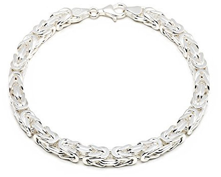 Aurum Jewelry 925 Silberarmband: Königsarmband Silber 6mm 23cm - KA-60-23