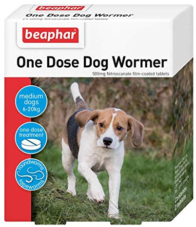 Beaphar One Dose Wormer for Medium Dogs 3 pack