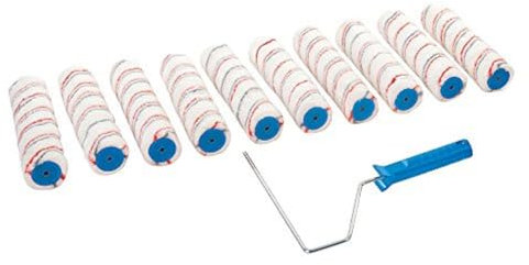 Silverline 271515 Farbrollerbügel und 10 Farbwalzen 254 mm