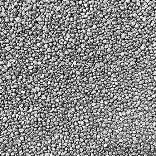 Eurosand Dekogranulat/Dekosteine (2-3 mm), 1 kg, Silber-metallic