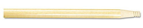 Threaded End Broom Handle, Lacquered Wood, 0.94 dia x 60, Natural