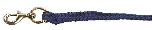 Kerbl Strick Führstrick Classic mit Messingkarabiner, Blau, 321843