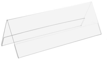 Tischnamensschild/Werbeaufsteller/Tischständer 1/2 Din A4 je Seite (Din A4 Blatt längs gefalzt)