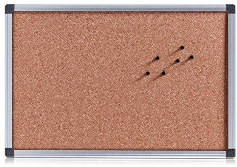 Zeller 11160 Pinbord mit Alurahmen, Kork