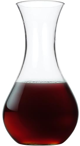 Lily's Home Unbreakable Wine Decanter, Premium Carafe is Made of Shatterproof Tritan Plastic, Ideal for Indoor and Outdoor Use, Reusable and Dishwasher-Safe, Crystal Clear (48 oz. Capacity)