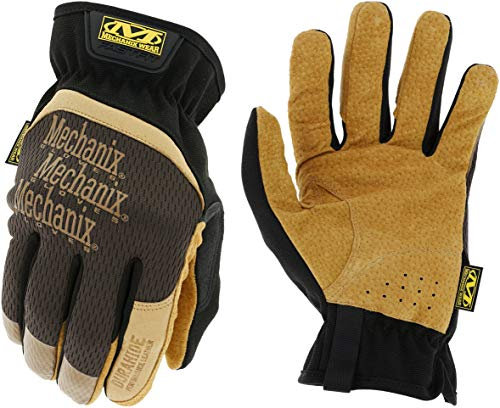 Mechanix Wear FastFit Leather Gloves, Brown/Black, X-Large