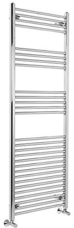 Warmehaus Straight Heated Towel Rail Radiator Rad 1600 x 600 Chrome | Contemporary, Bathroom Ladder Towel Warmer, Durable Finish, Premium Mild Steel, Corrosion Resistance, Central Heating