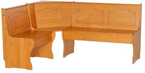 Linon Chelsea Kitchen-Nook Corner Unit, Natural