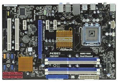 Asrock Scheda madre P43DE3 socket Intel 775 P43+ICH10 memoria DDR3 ATX