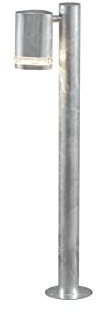 Gnosjö Konstsmide Außenleuchte, Modena Wegeleuchte, galvanisiert grau, 11,5 x 19 x 70 cm, 3 ml, 7517-320 |