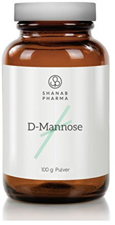 Shanab Pharma D MANNOSE Pulver 100g - Vegan - 100% Natürlich und Rein - Glasflasche - Ohne Zusätze und Unbehandelt