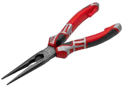 NWS 140-69-205 pour l'atelier Pince plate à becs ronds droite Acier à outils 205 mm