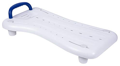 Alberts 140458 Badewannenbrett | mit Griff | Kunststoff, weiß | 690 x 270 mm