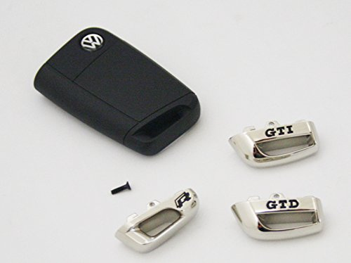 Volkswagen Kappe für Schlüssel GTD/GTI/R Original VW Chrom/Schwarz Kappe Autoschlüssel (R)