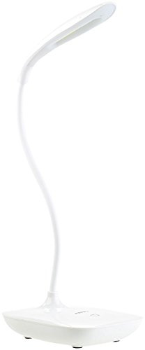 PEARL LED Tischlampe Akku USB: Schwanenhals-Schreibtischleuchte mit 3-Watt-COB-LED & Akku, USB-Ladung (Schreibtischlampe akkubetrieben, Schreibtischlampe, Mac)