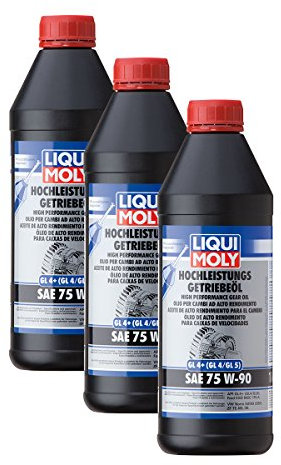 3x LIQUI MOLY 4434 Hochleistungs-Getriebeöl (GL4+) SAE 75W-90