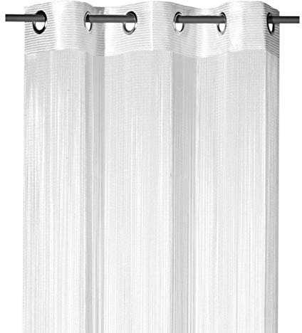 heimtexland ® Fadenstore Fadengardine Fadenvorhang Zuschneidbar Ösen Raumteiler Gardine Vorhang Insektenschutz Türvorhang Ökotex Typ123 Weß HxB 245x98 cm