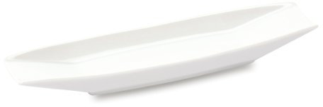 Bull & Bear Oliven-/Snackschale 'White', Porzellan, 28,5 x 7,5 x 3 cm