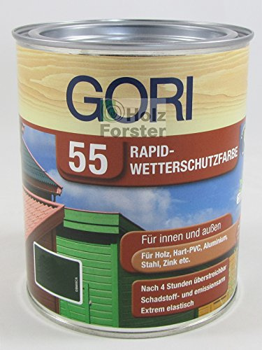 0,75 Liter GORI 55 Rapid Wetterschutzfarbe ocker w. Bondex Express