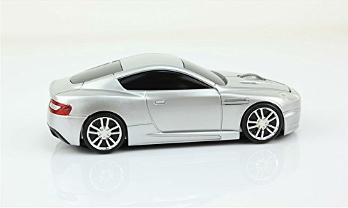 KLEIN Design FTD-MS136 Aston Martin Style optische Maus/Mouse schnurlos/Wireless Silber