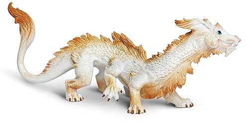 Safari Glücksdrache Good Luck 19,3cm | Handbemalte Drachenfigur | Ungiftig & BPA-frei | Für Kinder ab 3 Jahren geeignet Ltd, White