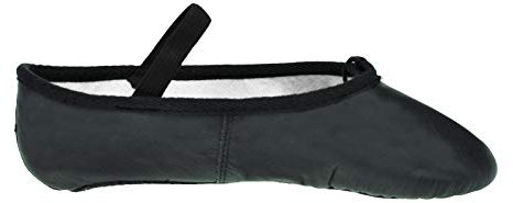 Starlite Basic Black Leather Ballet Shoe 1 L