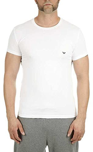Emporio Armani Pyjamasöverdel för män, Vit (Bianco 00010), XL