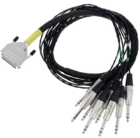 Cordial Intro Multipaire D-Sub/jack sym. 8 voies, fiche Rean, 1,5 m - Câble multiconducteur analogique