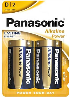 Panasonic LR 20 PAP Pile alcaline Mono D Lot de 2 1,5 V (Import Allemagne)