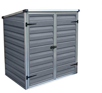 Palram - Canopia Madeira Gartenbox Gerätebox Grau Aluminium Polycarbonat