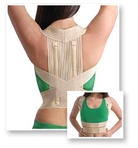 Posture Corrector Elastic Straps Support Ribs Back Holder 2011 Beige XL