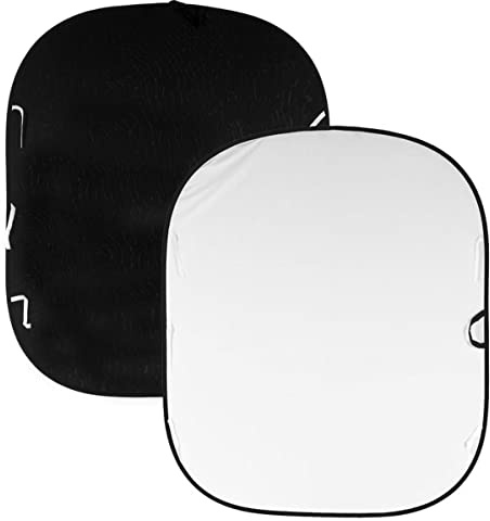 Manfrotto LL LC5621 Fondale Ripiegabile, Nero/Bianco