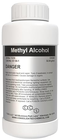 Methyl Alcohol (Methanol) High Purity 1000ml (32oz)
