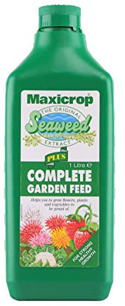 Maxicrop PPCGF61L Complete Garden Feed, 1L - All Purpose Fertiliser - with Seaweed Extract - for Strong Growth and Healthy Root Development - Plant Nutrition - Indoor and Garden Use