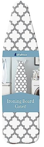 Whitmor Deluxe Ironing Board Cover and Pad-Medallion, Medallian Gray