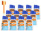 COLLES 24887 Lot de 12 Flacons Vide Cléopâtre liquide bouchon pinceau système anti-reversement 80 ml Couleurs Assorties