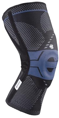 Bauerfeind GenuTrain P3 Kniescheibenbandage, bei Fehlstellung der Kniescheibe, rechtes Knie, Größe 1, Schwarz