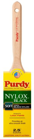 Purdy 144316125 Nylox Black Nylo-Peacock Flat Trim Brush, 2.5